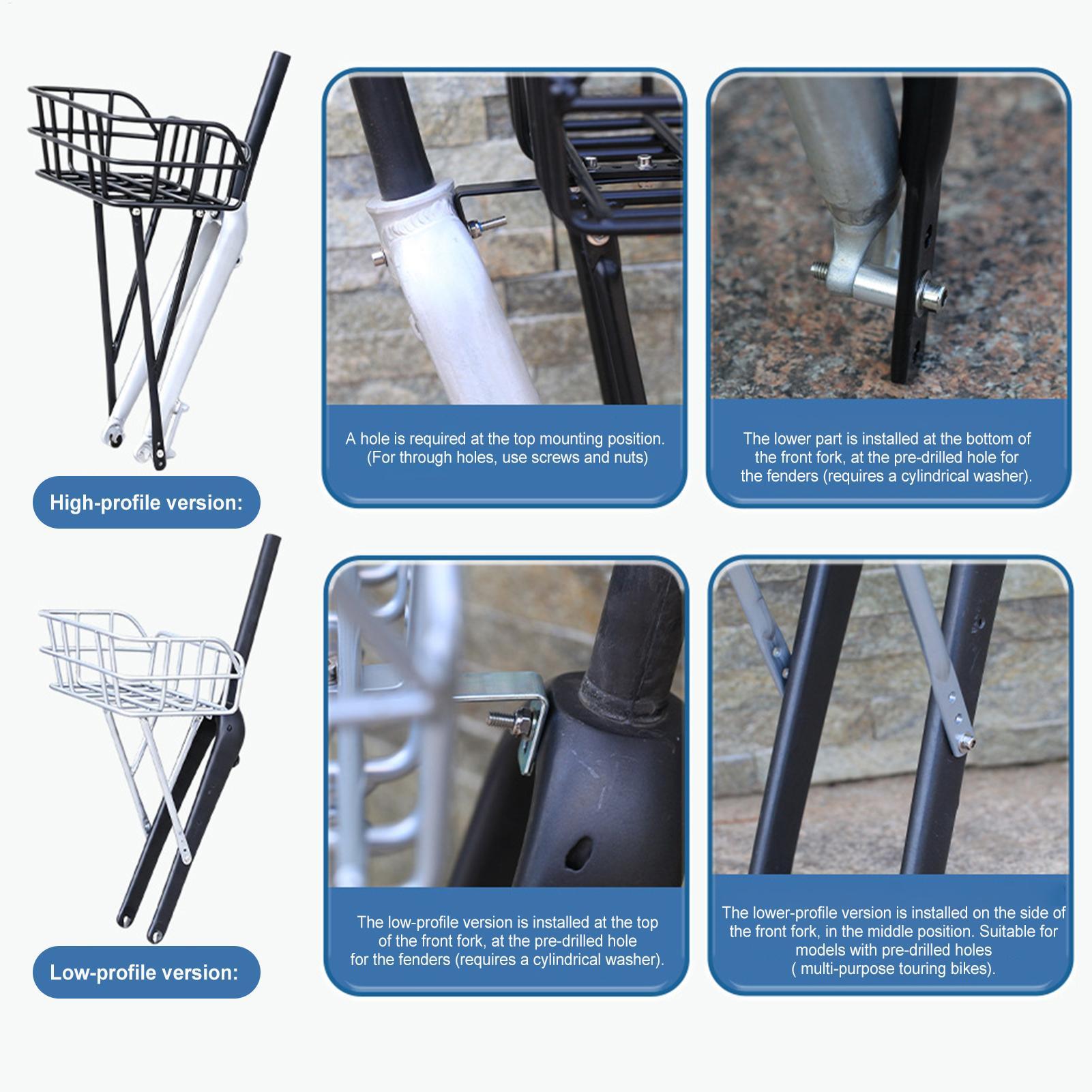 Mountain Biking Shop - Boys Bike Basket Lightweight Adjustable Aluminum