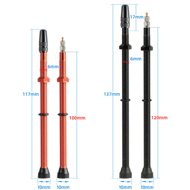 100/120mm F/V Nozzles Tubeless - Tubeless Valve Core recension och pris