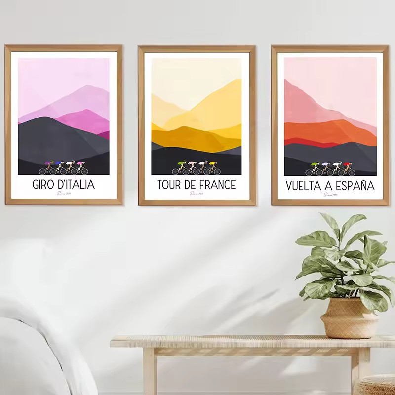 Watercolor Cycling Race Cyclis - Mountain Biking Pictures recension och pris