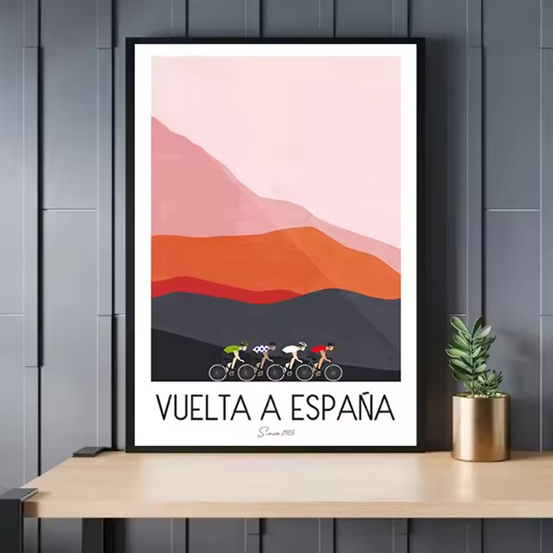 Watercolor Cycling Race Cyclis - Mountain Biking Pictures recension och pris