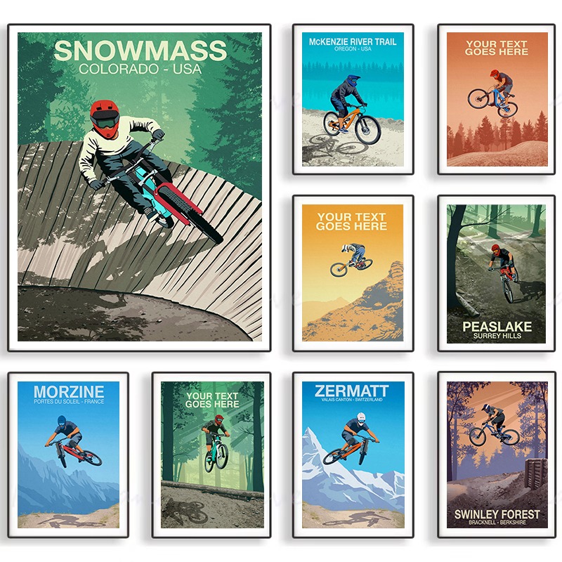 Mountain Bike Trail Poster Sno - Mountain Biking Pictures recension och pris