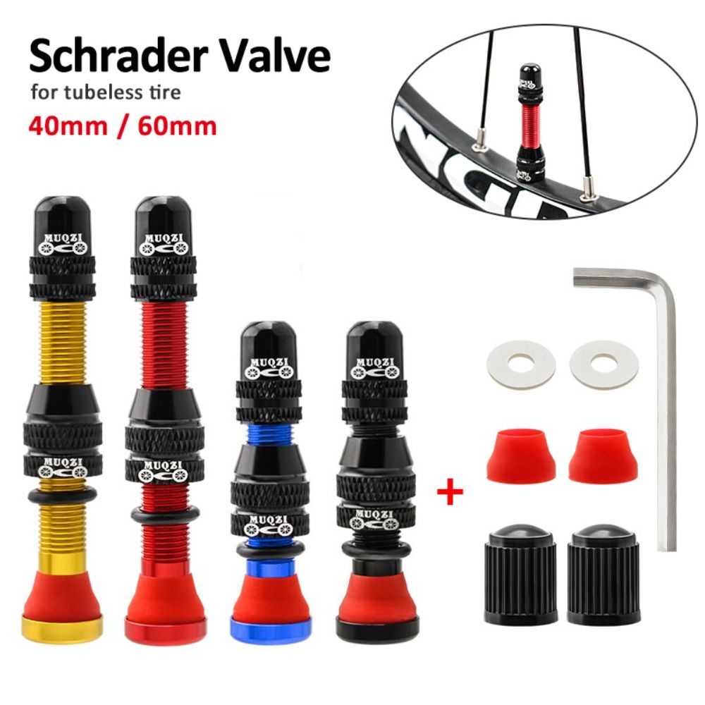 2PCS Durable 40/60mm Bike Schr - Tubeless Valve Core recension och pris