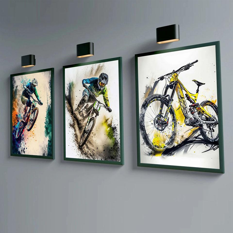 Mountain Bike Sports Wall Art  - Mountain Biking Pictures recension och pris