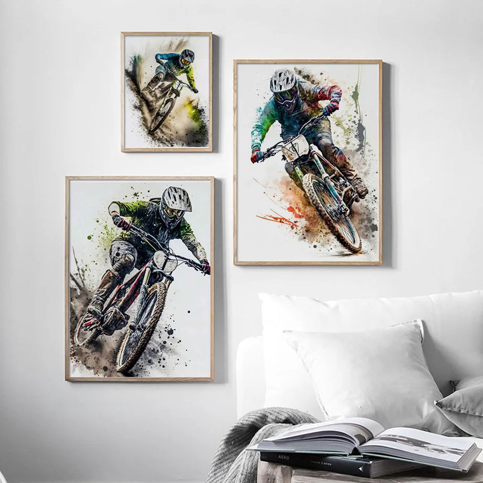 Mountain Bike Sports Wall Art  - Mountain Biking Pictures recension och pris