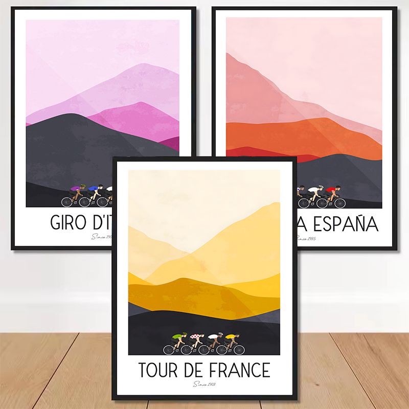 Watercolor Cycling Race Cyclis - Mountain Biking Pictures recension och pris