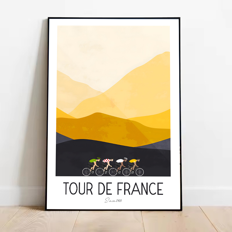 Watercolor Cycling Race Cyclis - Mountain Biking Pictures recension och pris