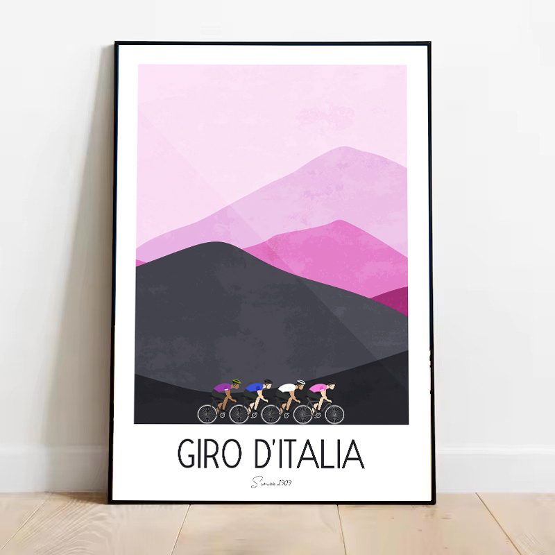 Watercolor Cycling Race Cyclis - Mountain Biking Pictures recension och pris